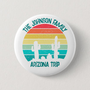 Badge Rond 5 Cm Custom Cactus Sunset Arizona Desert Triage