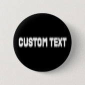 Badge Rond 5 Cm Custom Distortion Glitched Text Effect (Devant)