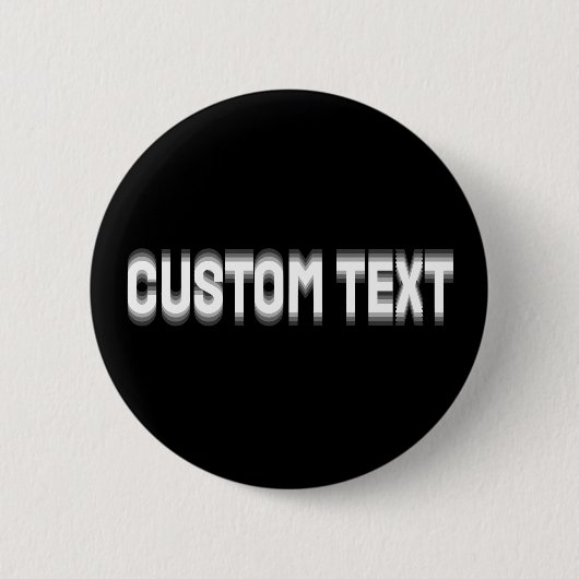 Badge Rond 5 Cm Custom Distortion Glitched Text Effect (Devant)