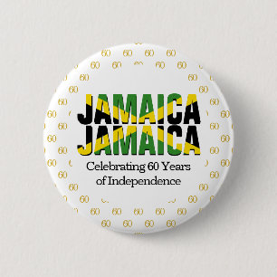 Badge Rond 5 Cm Custom JAMAICA 60th Anniversary Independence