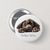 Badge Rond 5 Cm Custom Labrador Retriever - Collection de chiens (Devant & derrière)