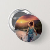 Badge Rond 5 Cm Custom Personalized Photo  (Devant & derrière)