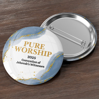 Badge Rond 5 Cm Custom Pure Worship 2025 Convention JW Pin
