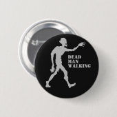 Badge Rond 5 Cm Custom text & color Zombie button (Devant & derrière)
