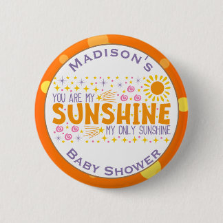 Badge Rond 5 Cm Customisé Vous Êtes Mon Baby shower Sunshine Bouto