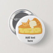 Badge Rond 5 Cm Customiser ce graphique Apple Pie Slice (Devant & derrière)