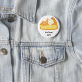 Badge Rond 5 Cm Customiser ce graphique Apple Pie Slice (En situation)