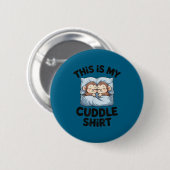 Badge Rond 5 Cm Cute Baby Monkey Lovers This Is My Cuddle (Devant & derrière)