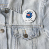 Badge Rond 5 Cm Cute Back-to-School Customizable “Brain Ready" (En situation)