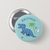 Badge Rond 5 Cm Cute Baryonyx (Devant & derrière)