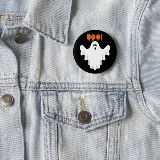 Badge Rond 5 Cm Cute Boo Ghost Kids Halloween Fête Favoriser (En situation)