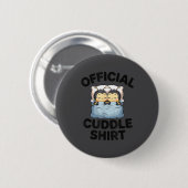 Badge Rond 5 Cm Cute Bumble Bee Couple Cuddle  (Devant & derrière)
