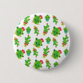 Badge Rond 5 Cm Cute Cactus, Green Cactus, Motif Cactus (Devant)