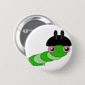 Badge Rond 5 Cm Cute Caterpillar (Devant & derrière)