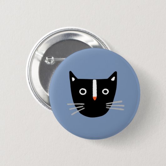 Badge Rond 5 Cm Cute chat (Devant & derrière)