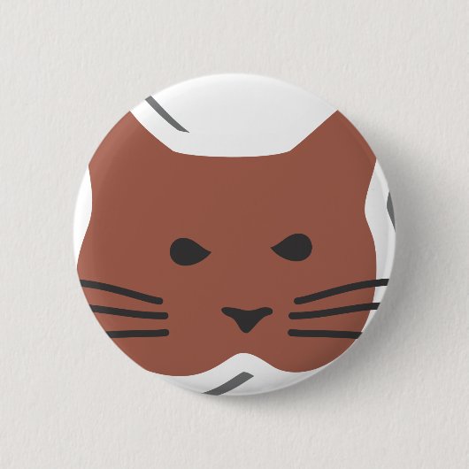 Badge Rond 5 Cm Cute Chat 2 (Devant)