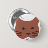 Badge Rond 5 Cm Cute Chat 2 (Devant & derrière)