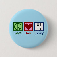 Cute Chef Peace Love Cooking Utensils