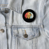 Badge Rond 5 Cm Cute chèvre Retro (En situation)