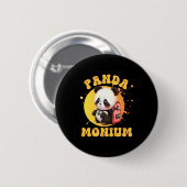 Badge Rond 5 Cm Cute Chibi Kawaii Panda Name School Year On Back B (Devant & derrière)