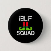 Badge Rond 5 Cm Cute Christmas Cheer Elf Squad Santa's Helper (Devant)