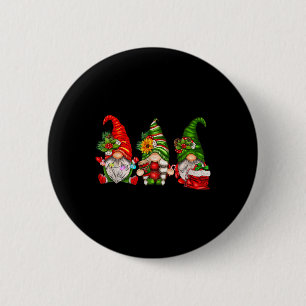 Badge Rond 5 Cm Cute Christmas Gnomes