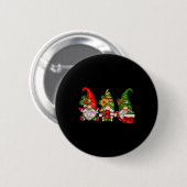Badge Rond 5 Cm Cute Christmas Gnomes (Devant & derrière)