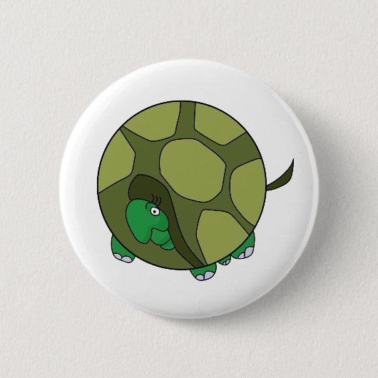 Badge Rond 5 Cm Cute Chubby Turtle (Devant)