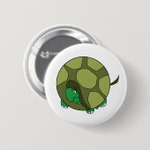 Badge Rond 5 Cm Cute Chubby Turtle (Devant & derrière)