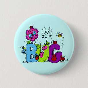 Badge Rond 5 Cm Cute comme un bug