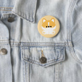 Badge Rond 5 Cm Cute Corgi (En situation)