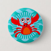 Badge Rond 5 Cm Cute Crab (Devant)