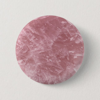 Badge Rond 5 Cm Cute Elegant Bébé tendance rose Quartz Rose Crysta
