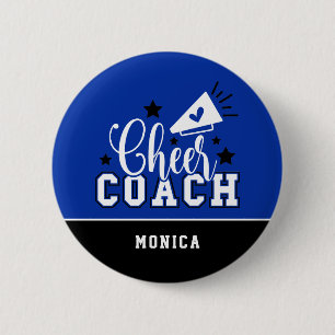 Badge Rond 5 Cm Cute Entraîneur Cute Cuisine Cuisine Bleue & Noir