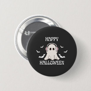 Badge Rond 5 Cm Cute Fantôme Halloween Casques Art