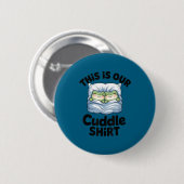 Badge Rond 5 Cm Cute Frog Couple This Is Our Cuddle  (Devant & derrière)
