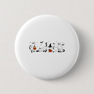 Badge Rond 5 Cm Cute Ghost Chat Funny Halloween Costumes de tenue
