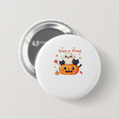 Badge Rond 5 Cm Cute Halloween - Classe Kawaii Ghost et Black Cats (Devant & derrière)