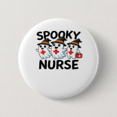 Badge Rond 5 Cm Cute Halloween Nurse Ghosts Cartoon classique T-Sh (Devant)