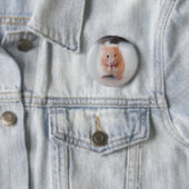 Badge Rond 5 Cm Cute Hamster Aimer Animaux (En situation)