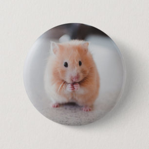Badge Rond 5 Cm Cute Hamster Love Animals