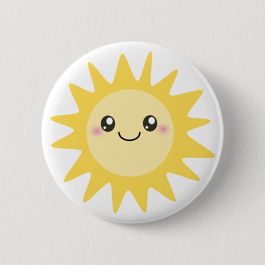 Badge Rond 5 Cm Cute Happy (Devant)