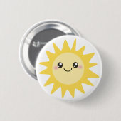 Badge Rond 5 Cm Cute Happy (Devant & derrière)