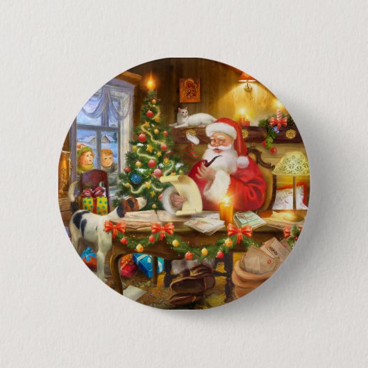 Badge Rond 5 Cm Cute holiday Christmas (Devant)