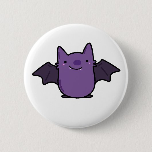 Badge Rond 5 Cm Cute Kawaii Baby Bat (Devant)
