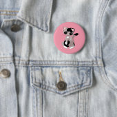 Badge Rond 5 Cm Cute Kitty (En situation)