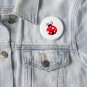 Badge Rond 5 Cm Cute Ladybug (En situation)
