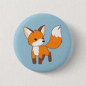 Badge Rond 5 Cm Cute Little Fox (Devant)