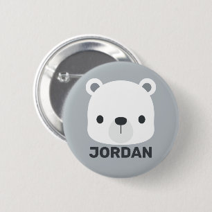 Badge Rond 5 Cm Cute Little Polar Bear