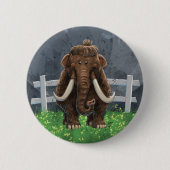 Badge Rond 5 Cm Cute Mastodon (Devant)